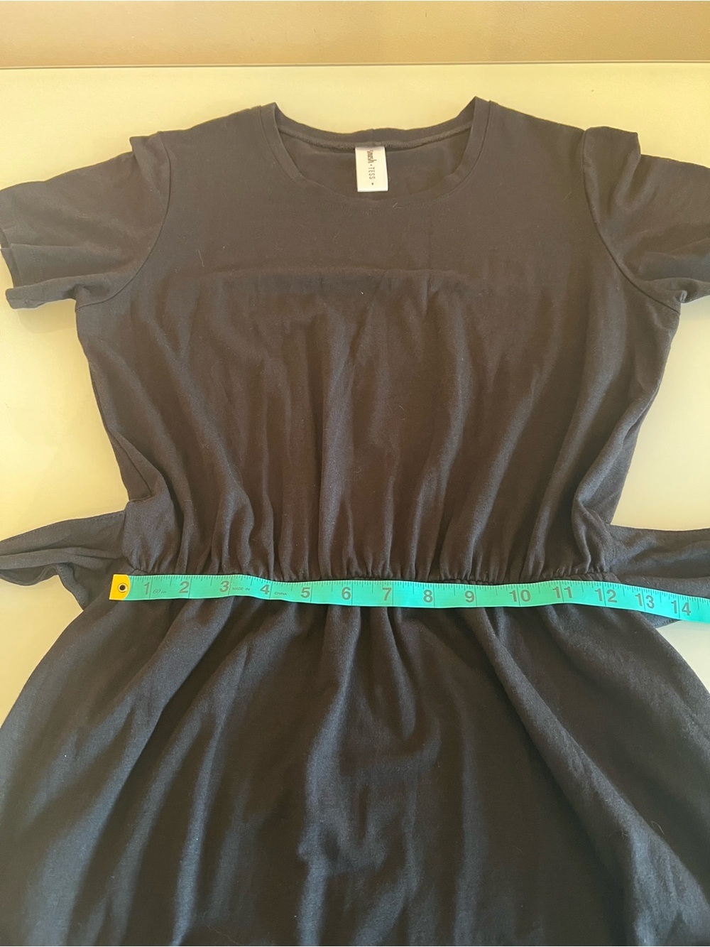 Smash + Tess Athena Midi Dress Black Bamboo Wrap Tie Waist Pockets S - Picture 10 of 13
